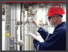 Tablet Screenshot of libertyenergyservices.com